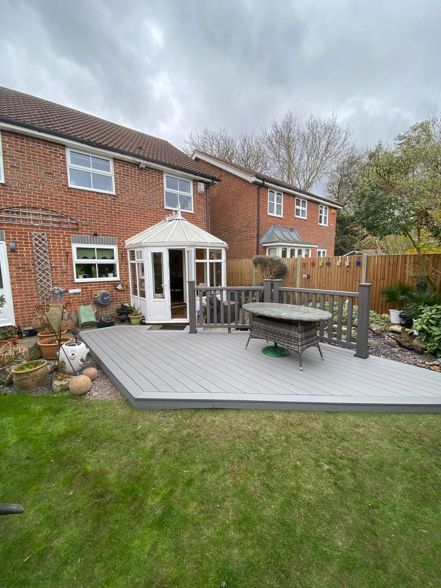 Diamond Capped Decking Board