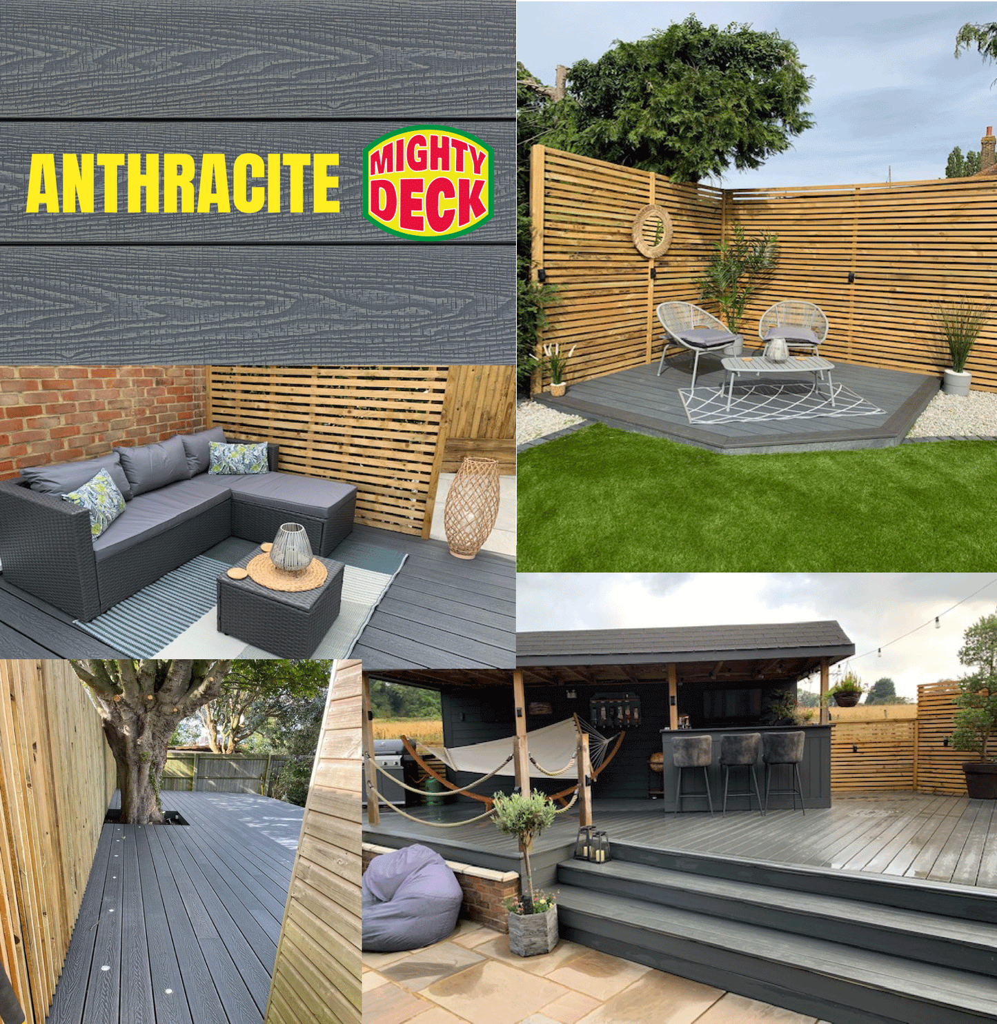 Anthracite Composite Deck Board