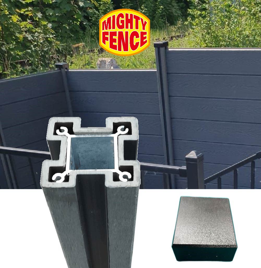 Anthracite HYBRID Fence Post