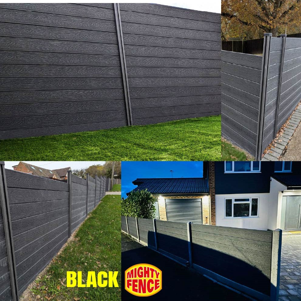 Black Composite Fence Board
