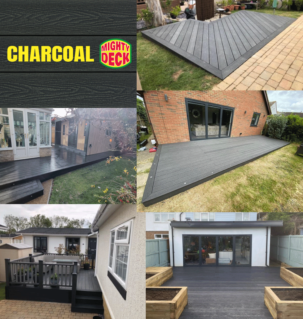 Charcoal Composite Deck Board
