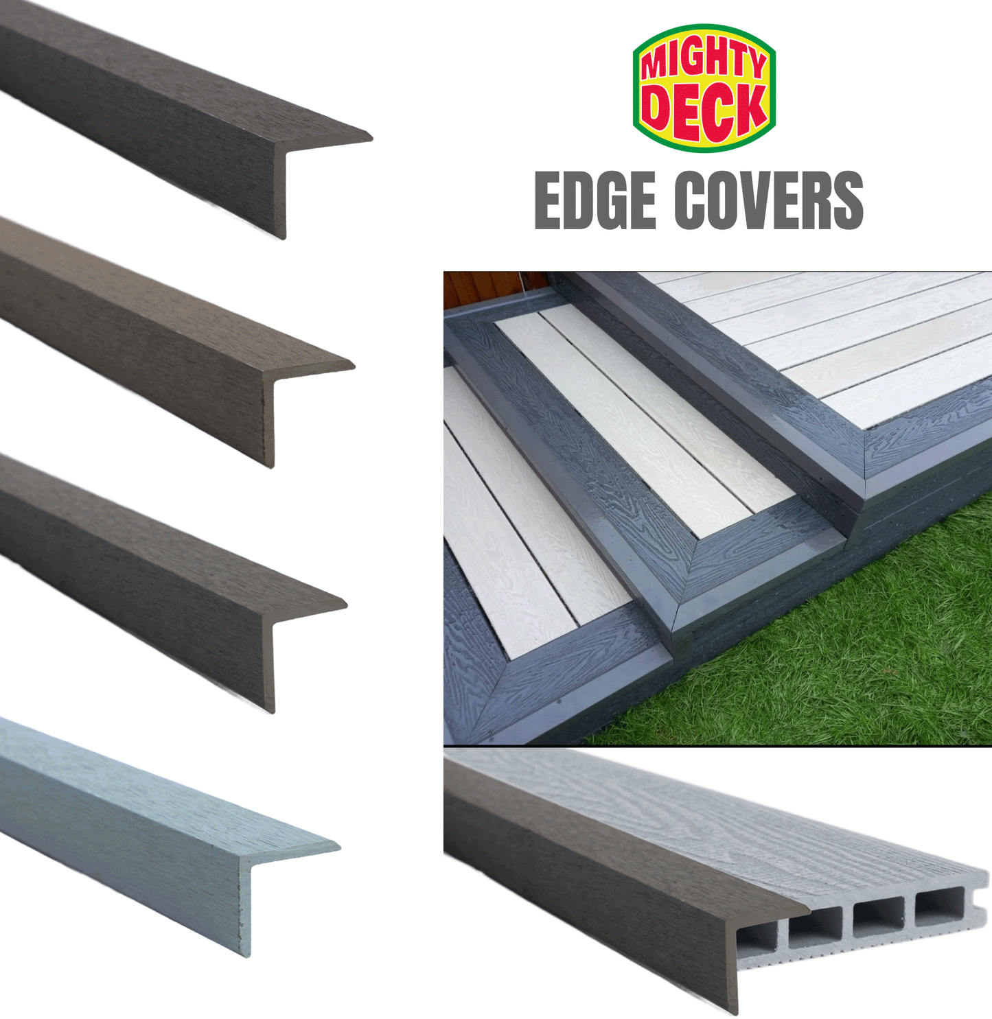 Ash Composite Decking Edge Cover