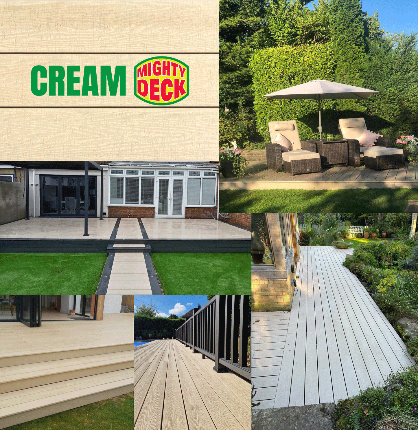 Cream Bullnose Edge Board
