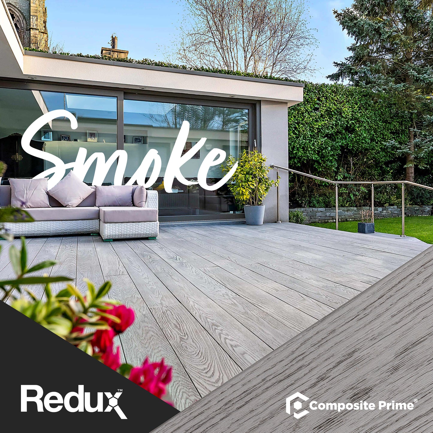 Smoke Solid Luxury Decking