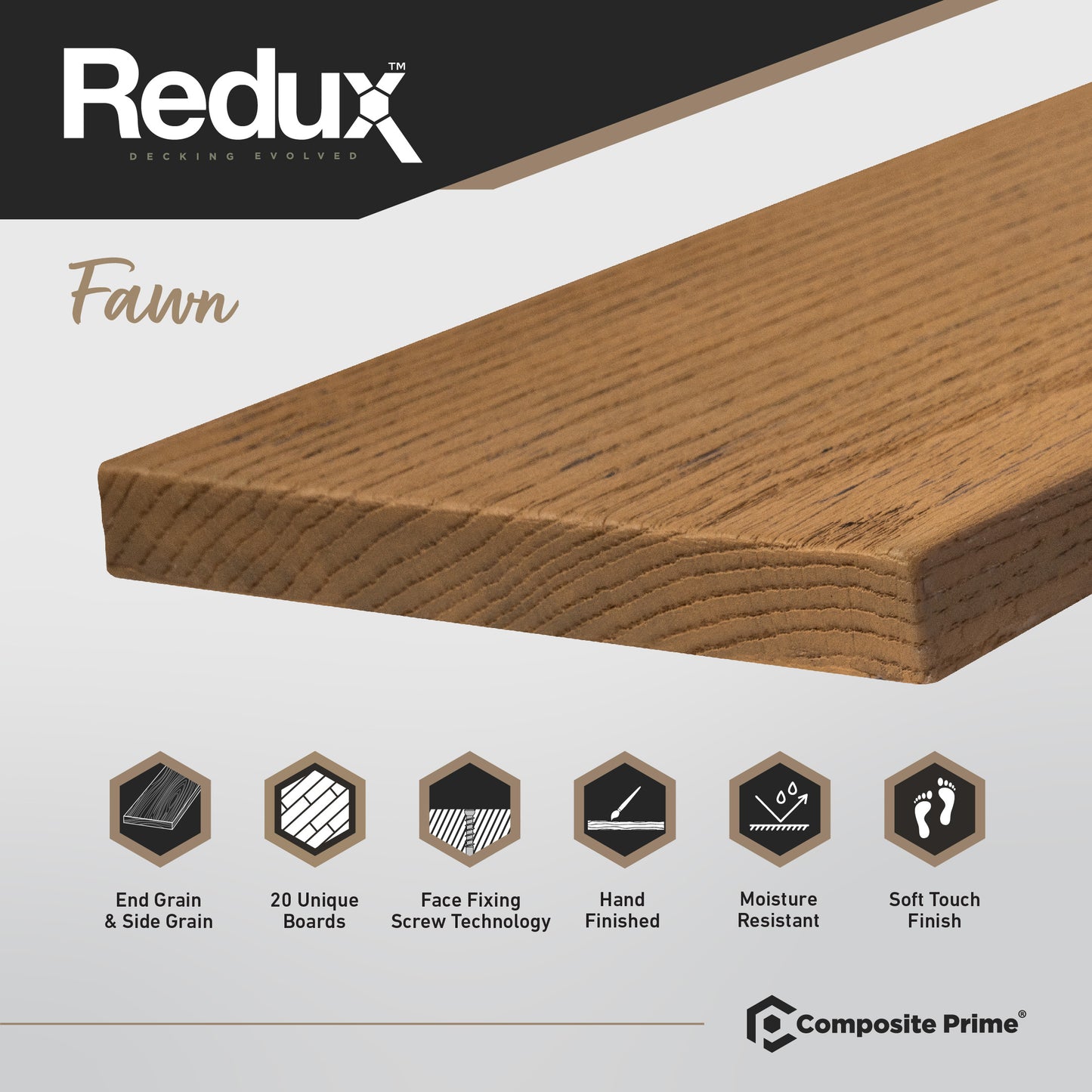 Fawn Solid Luxury Decking