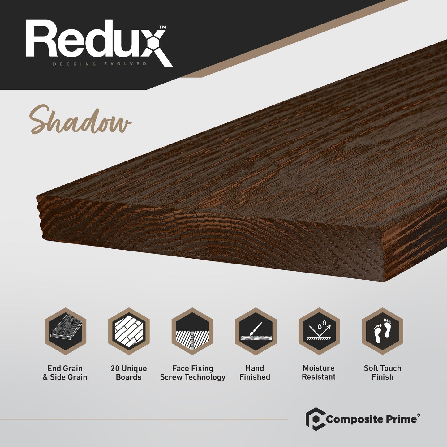 Shadow Solid Luxury Decking