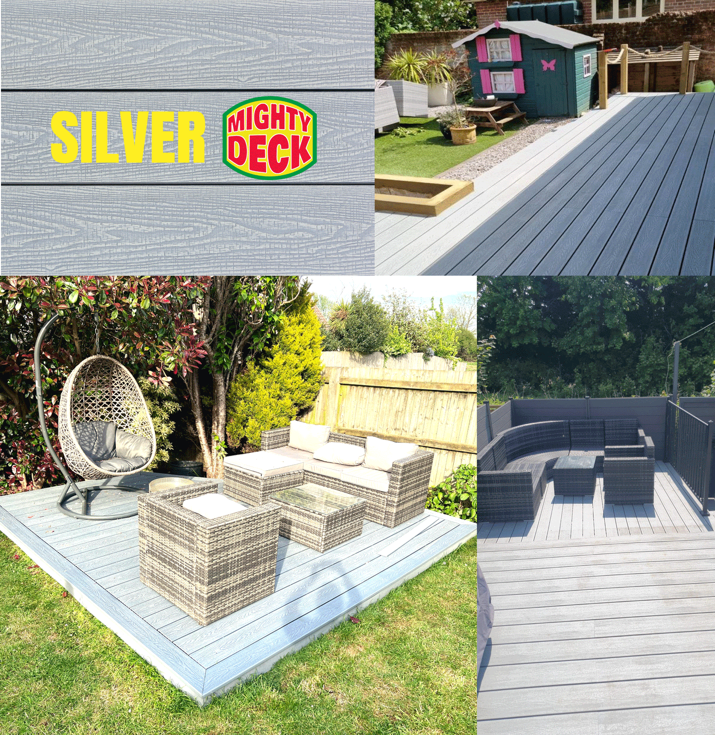 Silver Composite Deck Board