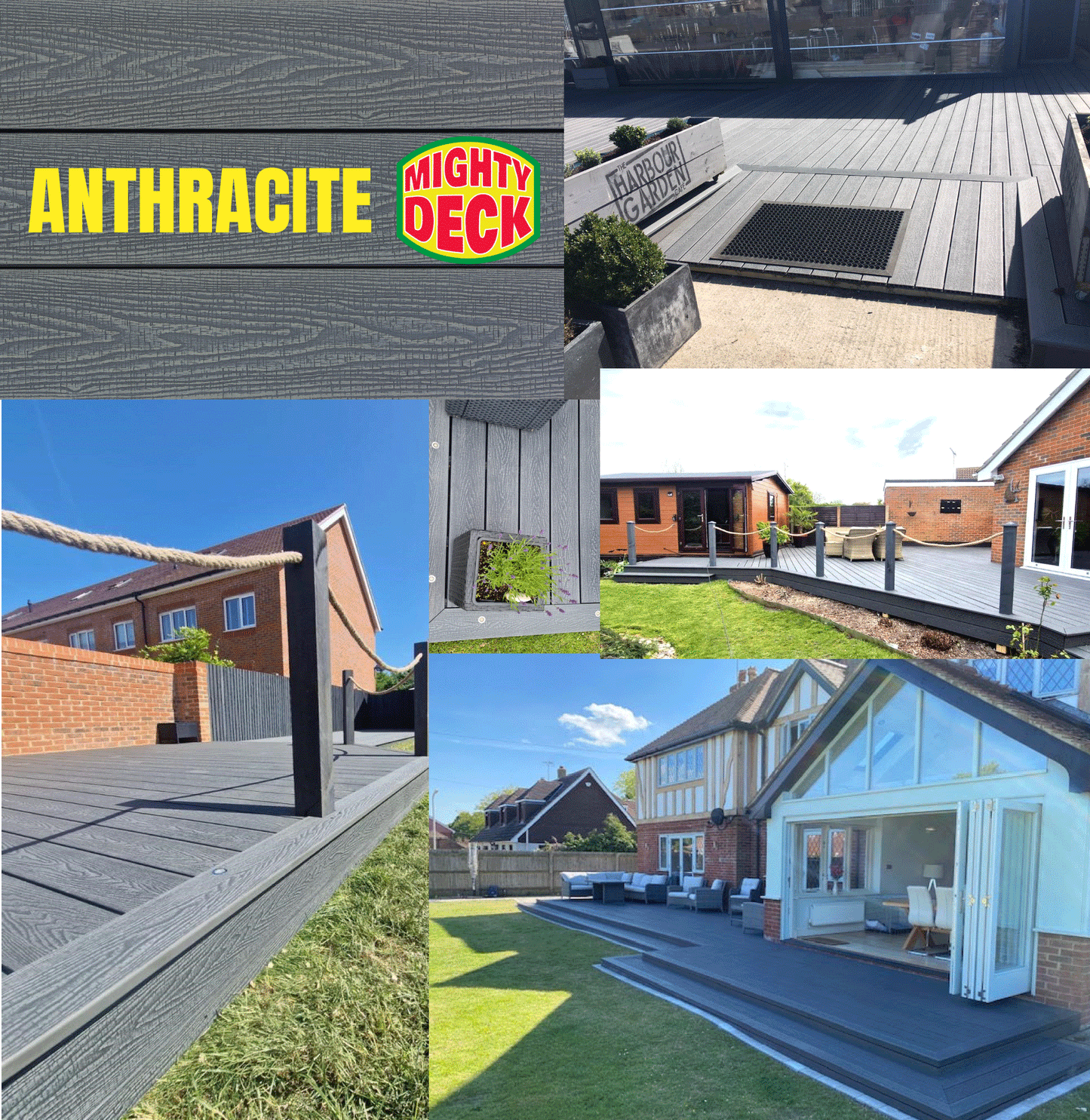 Anthracite Composite Deck Board