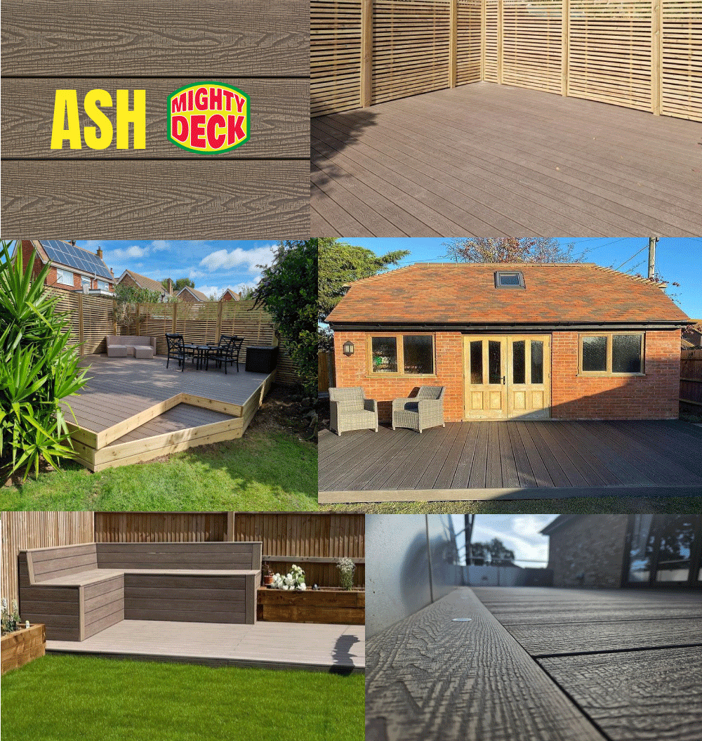 Ash Bullnose Composite Decking Edge Board