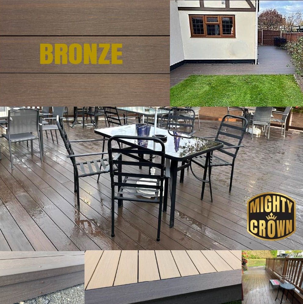 Bronze Capped Decking Board