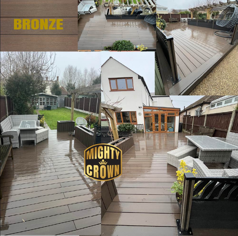 Bronze Capped Decking Board