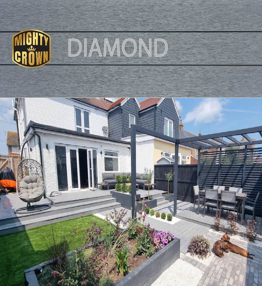 Diamond Capped Decking Board